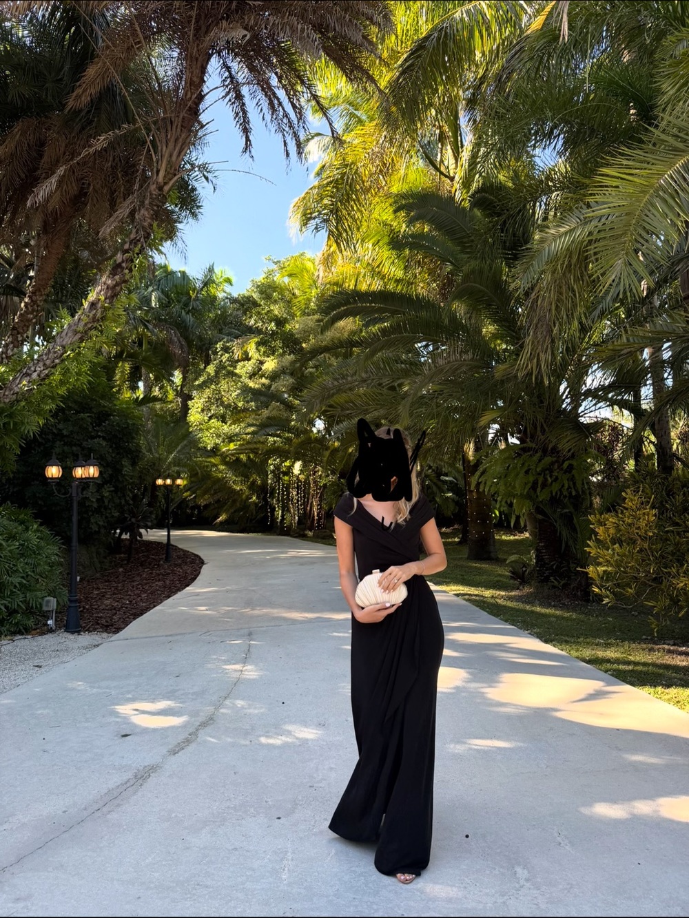 La Femme dress Ruched Jersey Column gown black size 2
